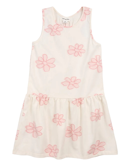 Sleeveless Knit Dress - Pink Floral