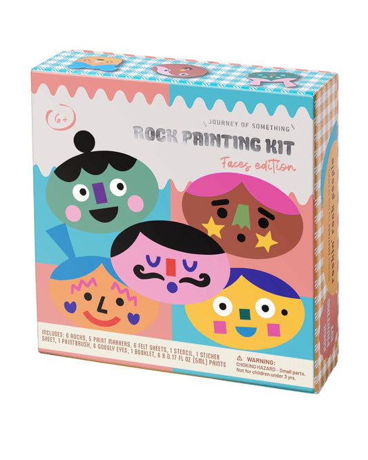 Cool Faces Rock Painting Kit