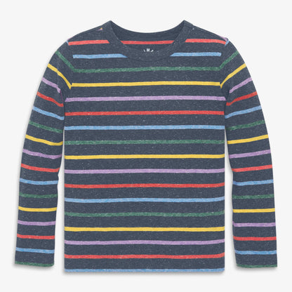 Long Sleeve Rainbow Stripe Tee
