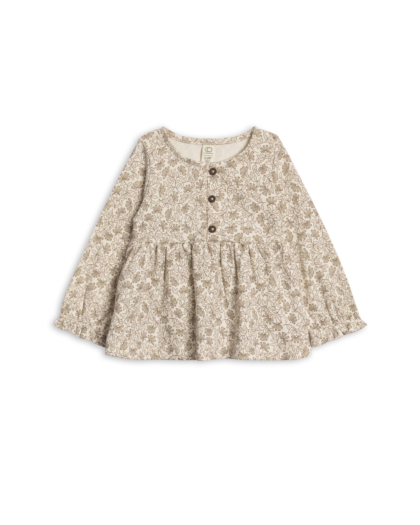 Laverne Floral Trudy Button Long Sleeve Top