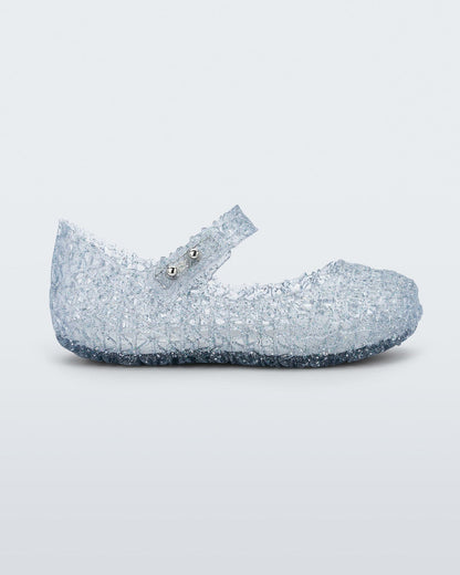 Campana Flat Papel Jelly Shoes - Glitter Clear