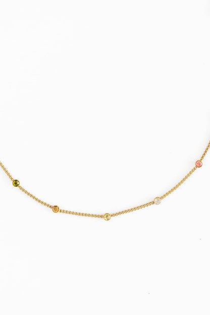 Rainbow Gem Necklace