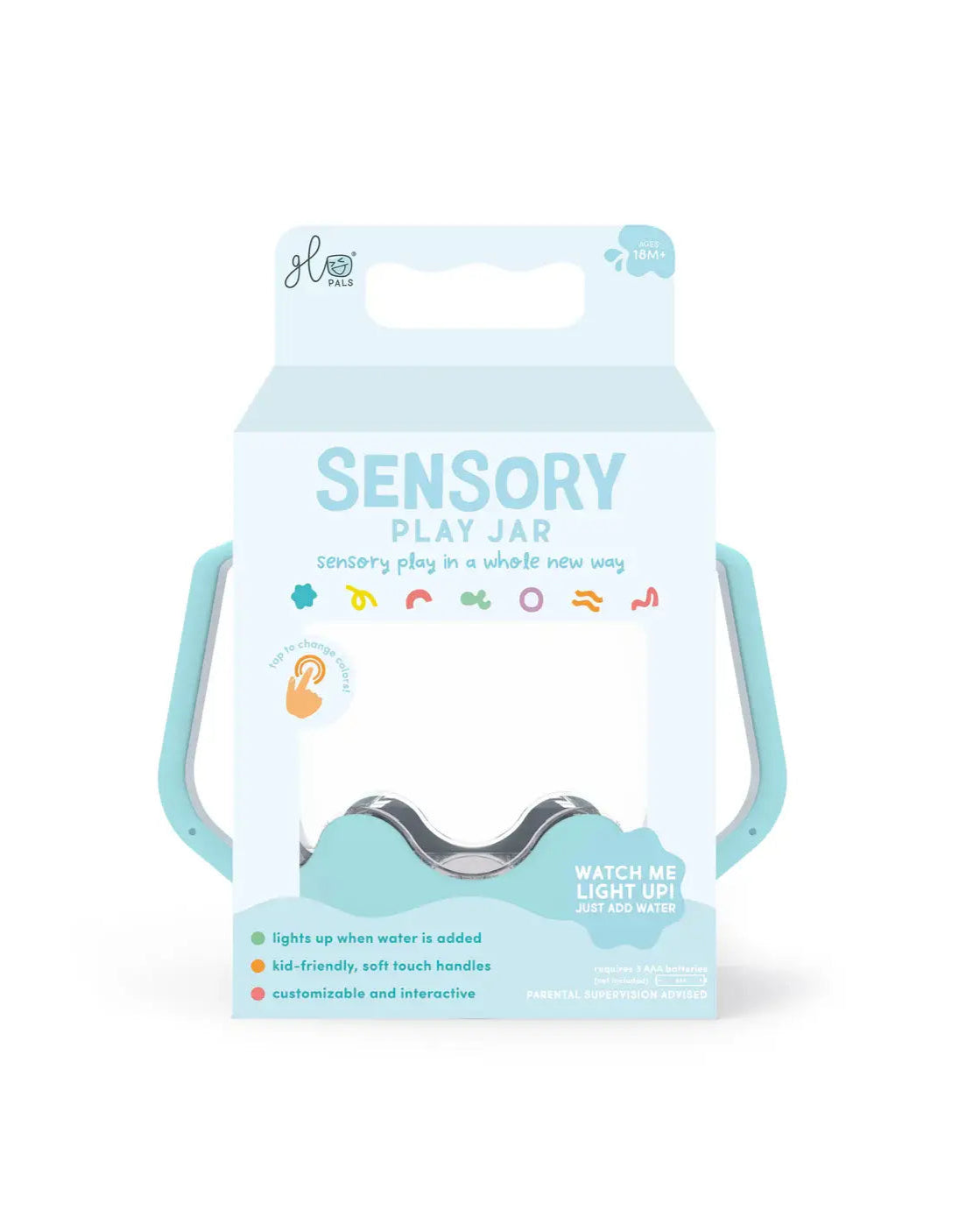 Frosty Blue Sensory Play Jar 