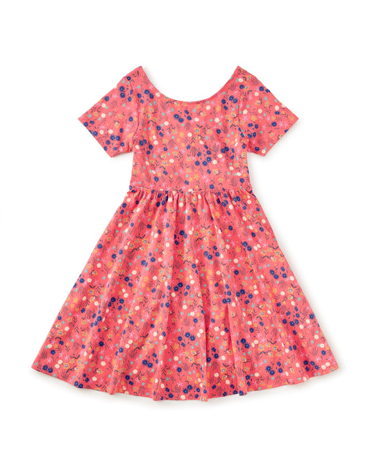 Twist Back Ballet Dress- Malindi Wildflowers