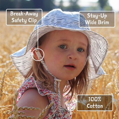 Pink Prairie Cotton Floppy Sun Hat