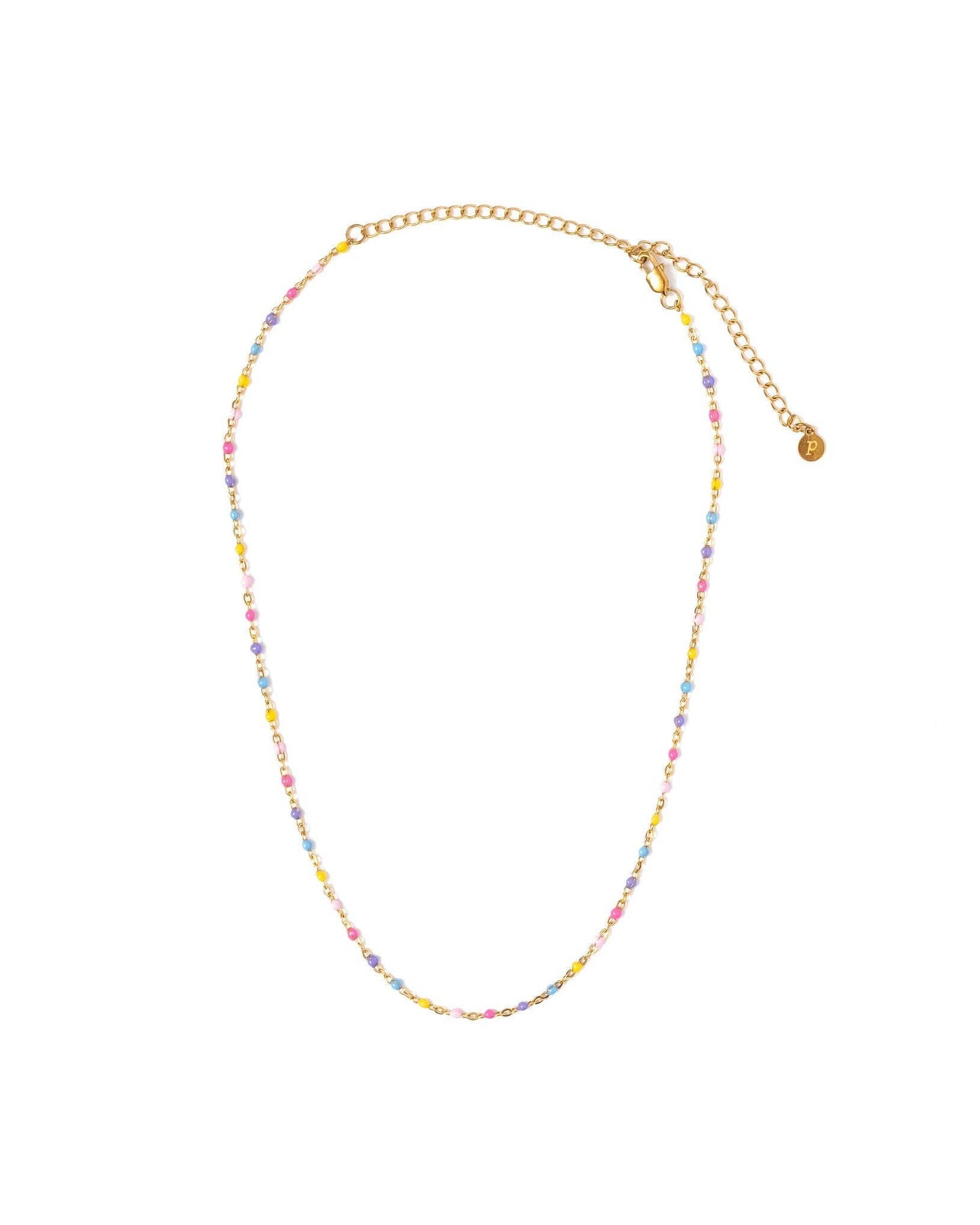Enamel Bead Necklace