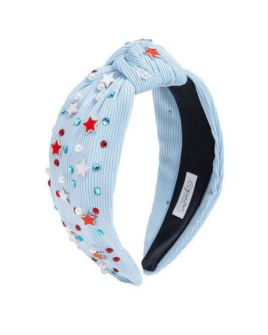 USA Stars Gemstone Headband - Fourth of July