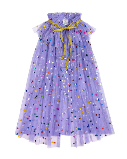 Lavender Confetti Cape - Kids Dress Up Cape