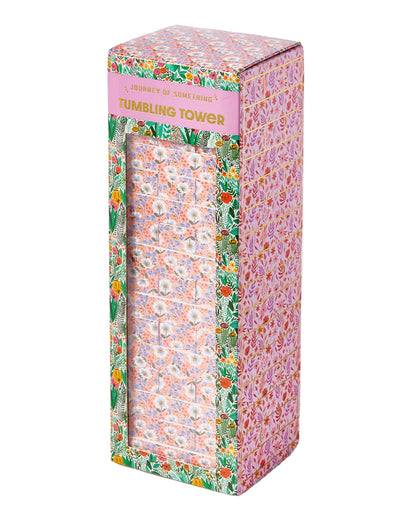 Floral Tumbling Tower Game
