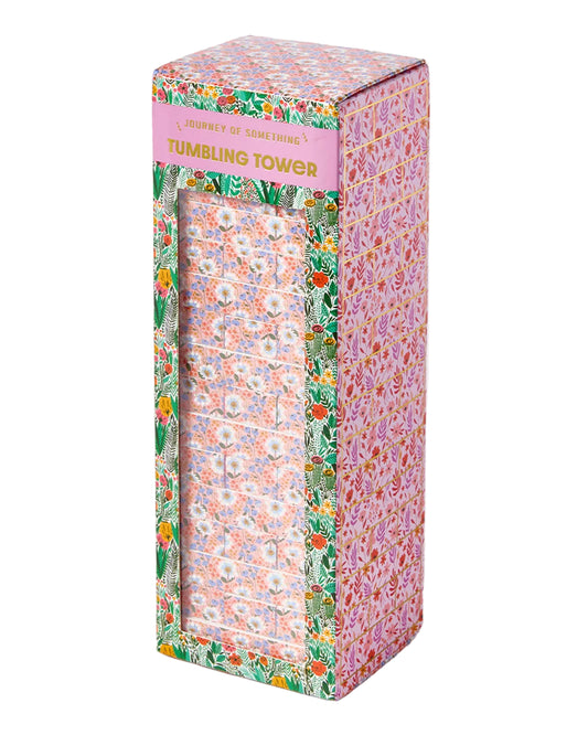 Floral Tumbling Tower Game
