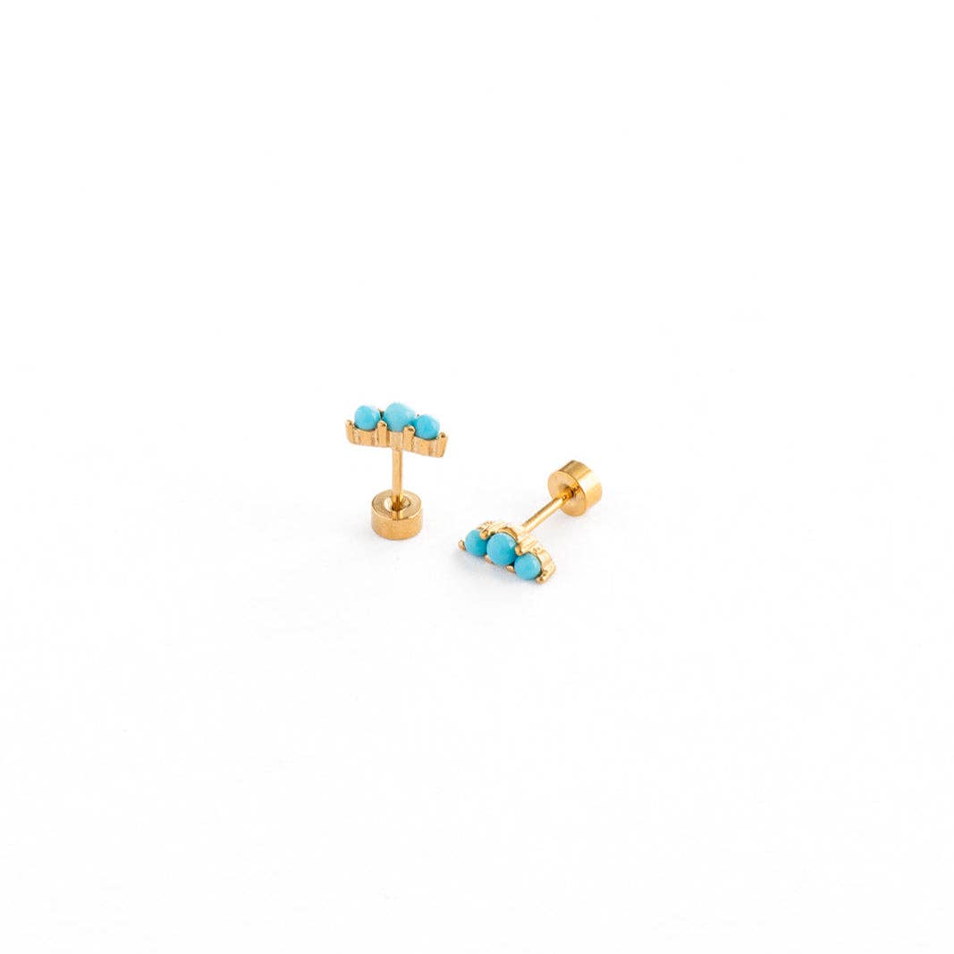 Turquoise Bar Earrings