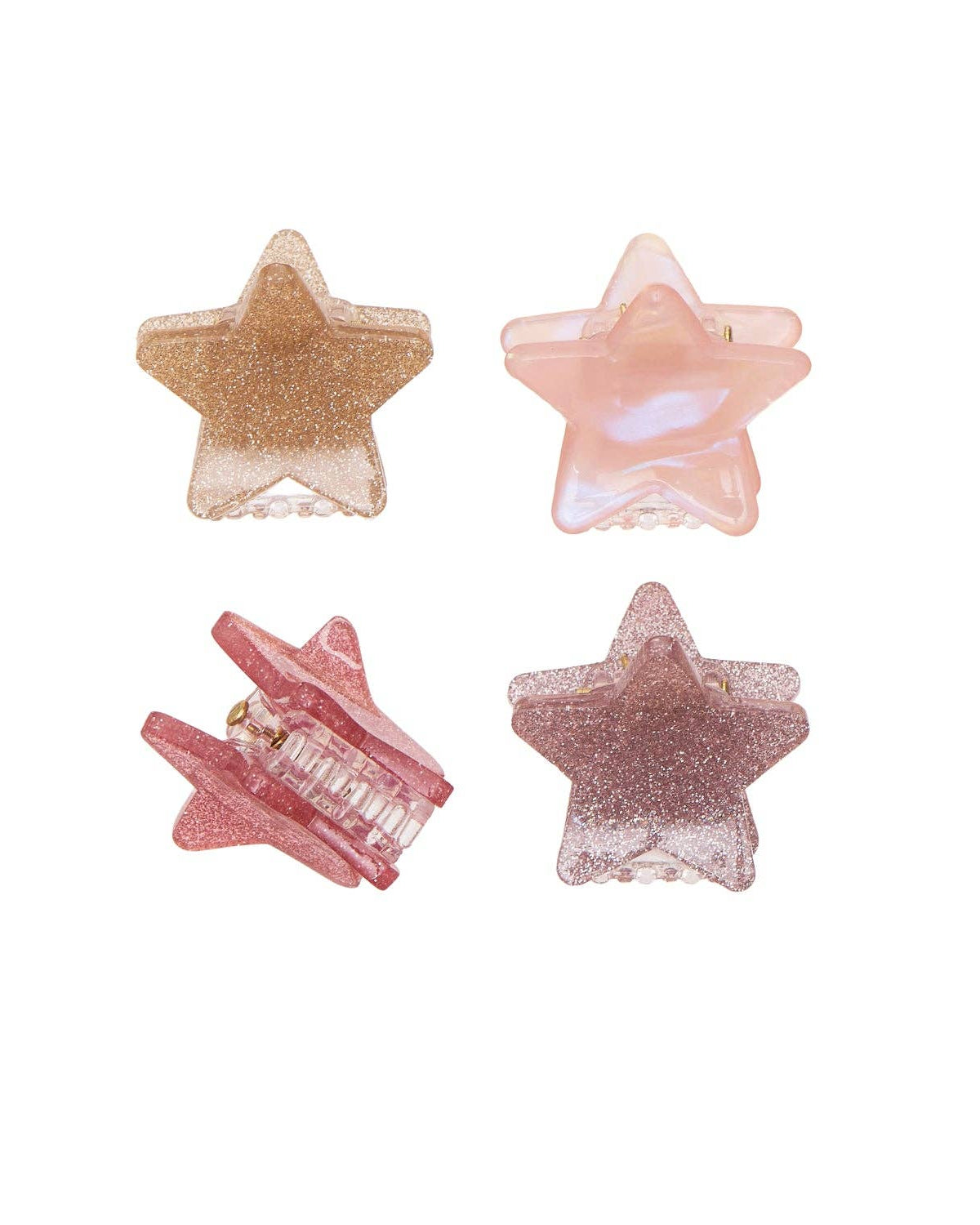 Shimmer Stars Claw Clips 4 Pack