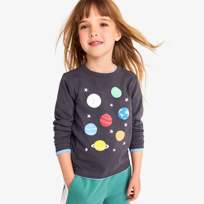Long Sleeve Rainbow Galaxy Tee