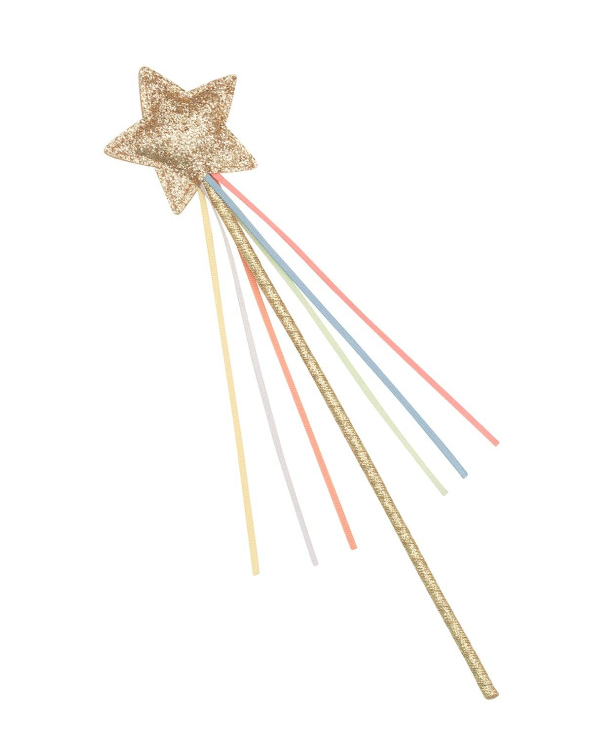 Rainbow Glitter Star Wand