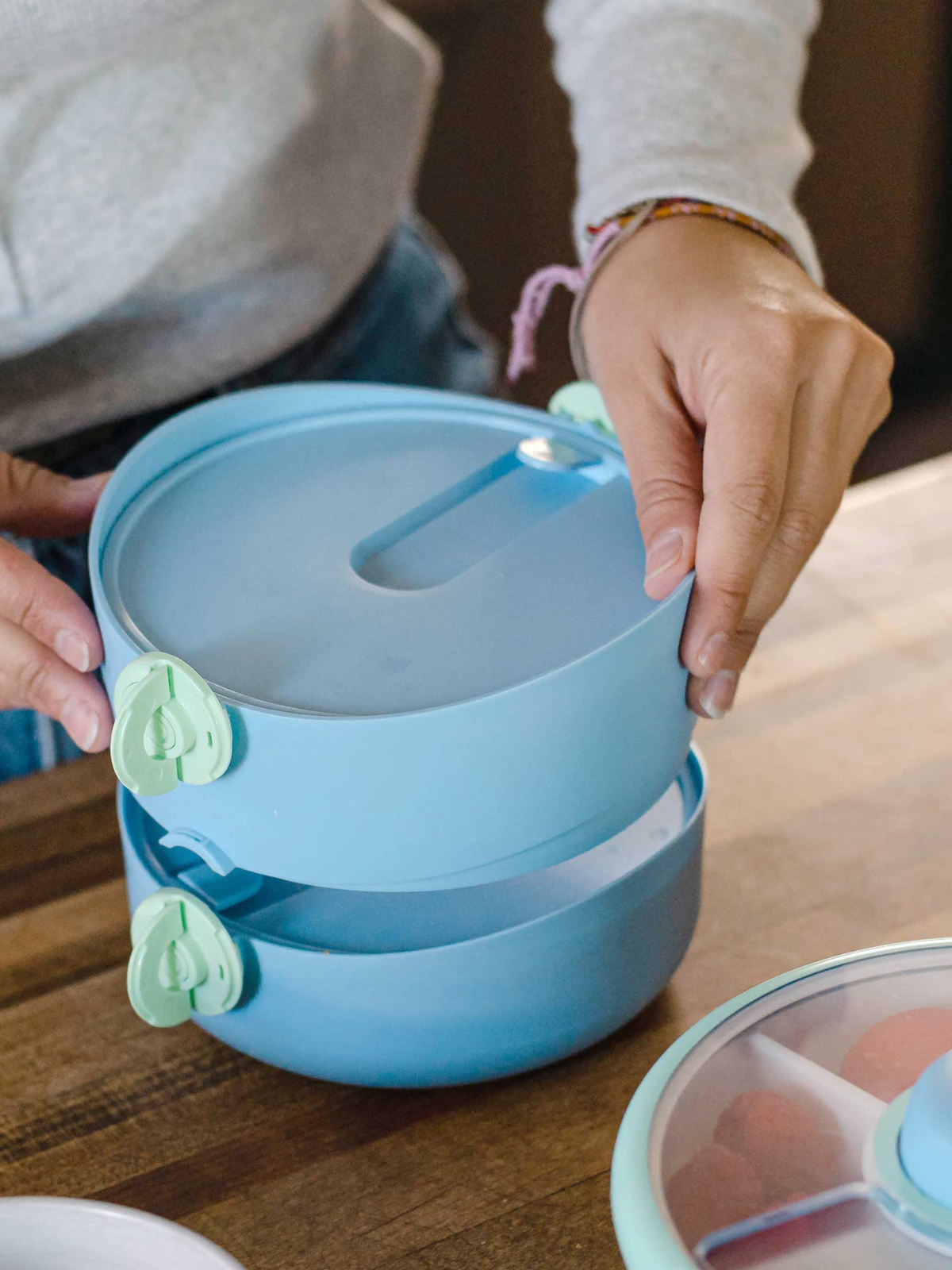 Gobe Kids On-The-Go Lunchstack with Snack Spinner