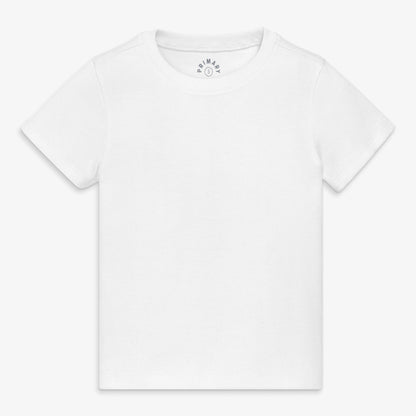 White Ribbed Tee