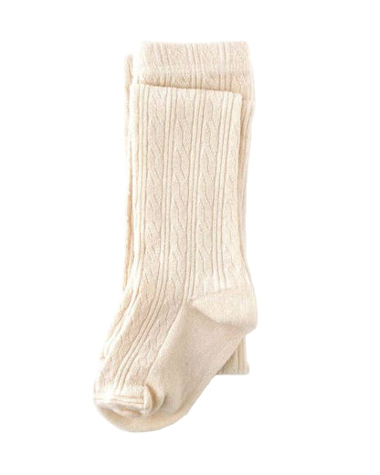 Vanilla Cable Knit Tights