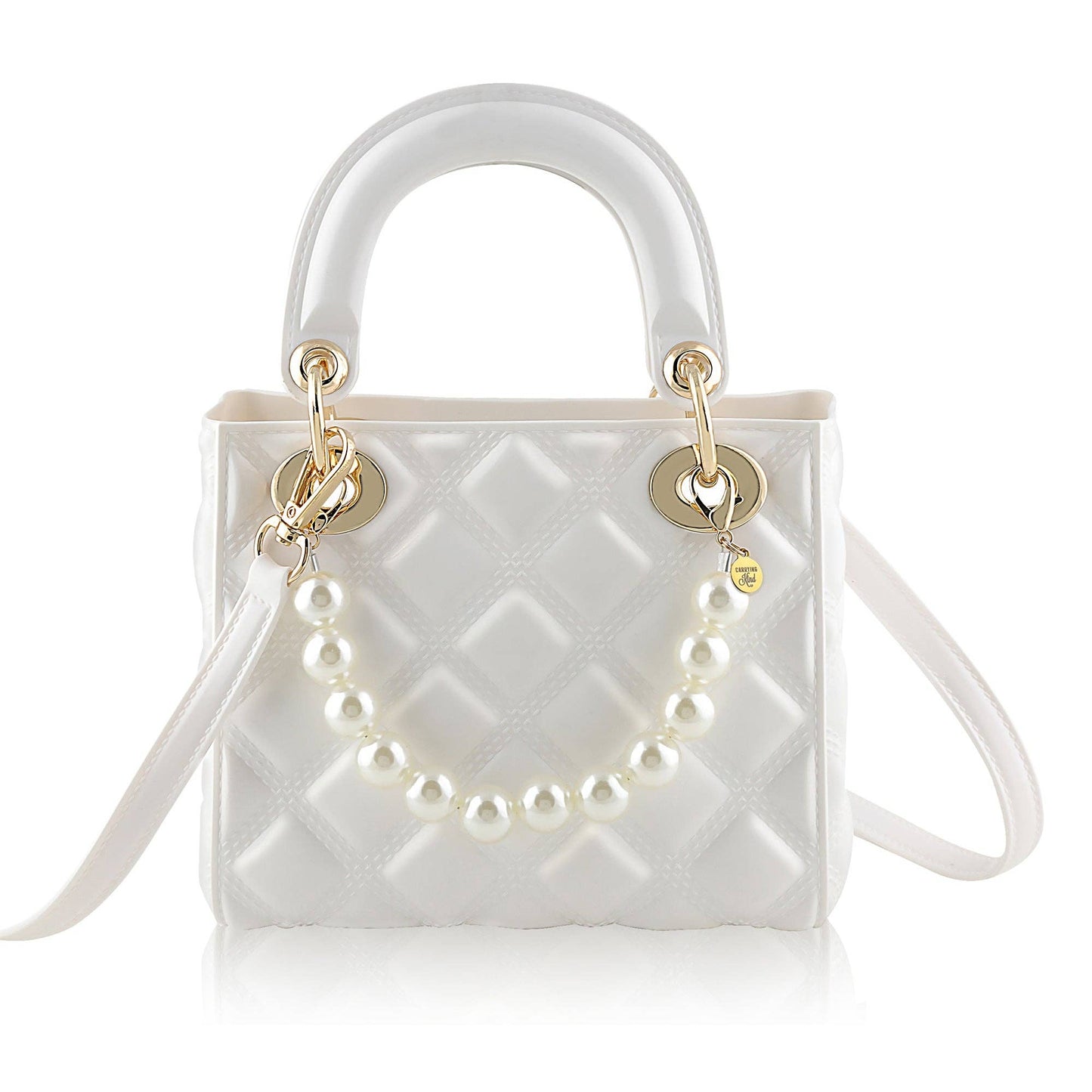 Pearl Quilted Jelly White