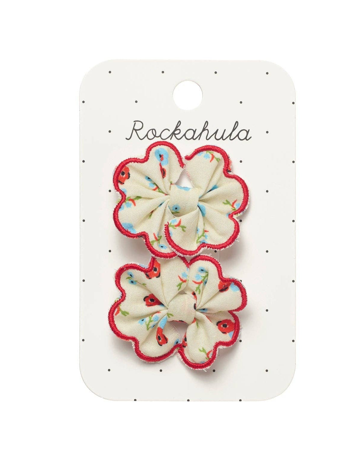 Martha Ditsy Scallop Bow Clips