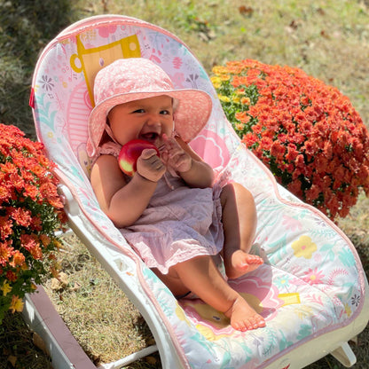 Pink Prairie Cotton Floppy Sun Hat