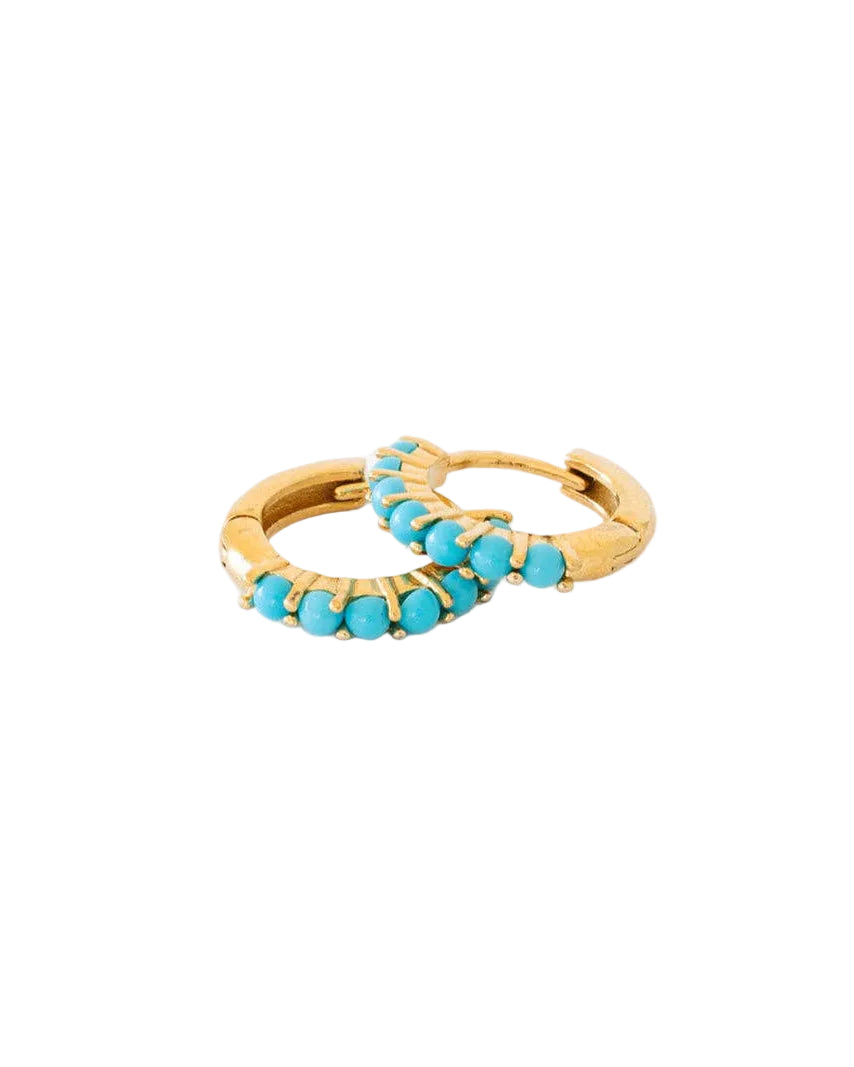 Turquoise Hoop Earrings