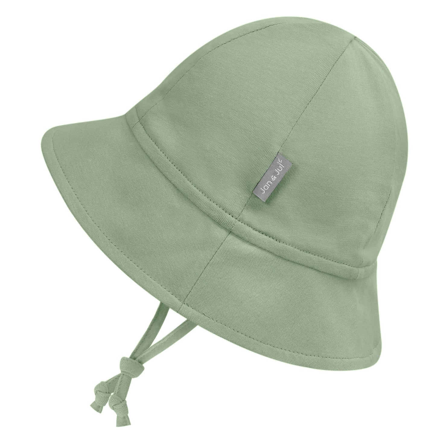 Juniper Green Cozy Cotton Baby Bucket Hat