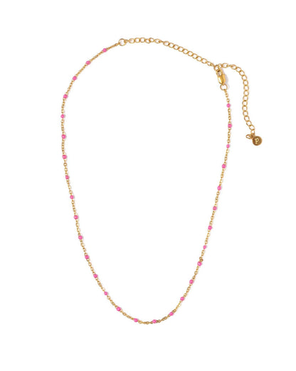 Enamel Bead Necklace