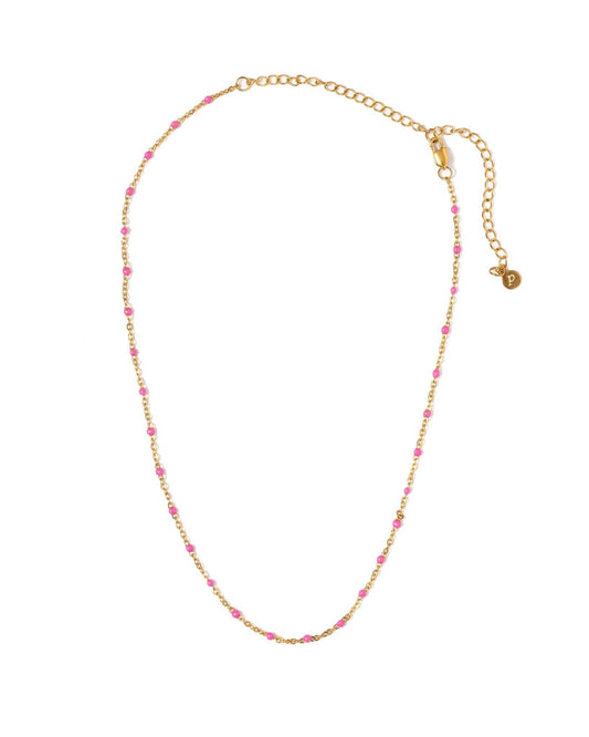 Enamel Bead Necklace