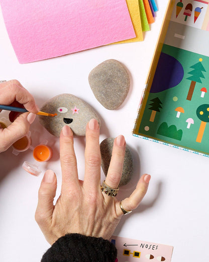 Cool Faces Rock Painting Kit