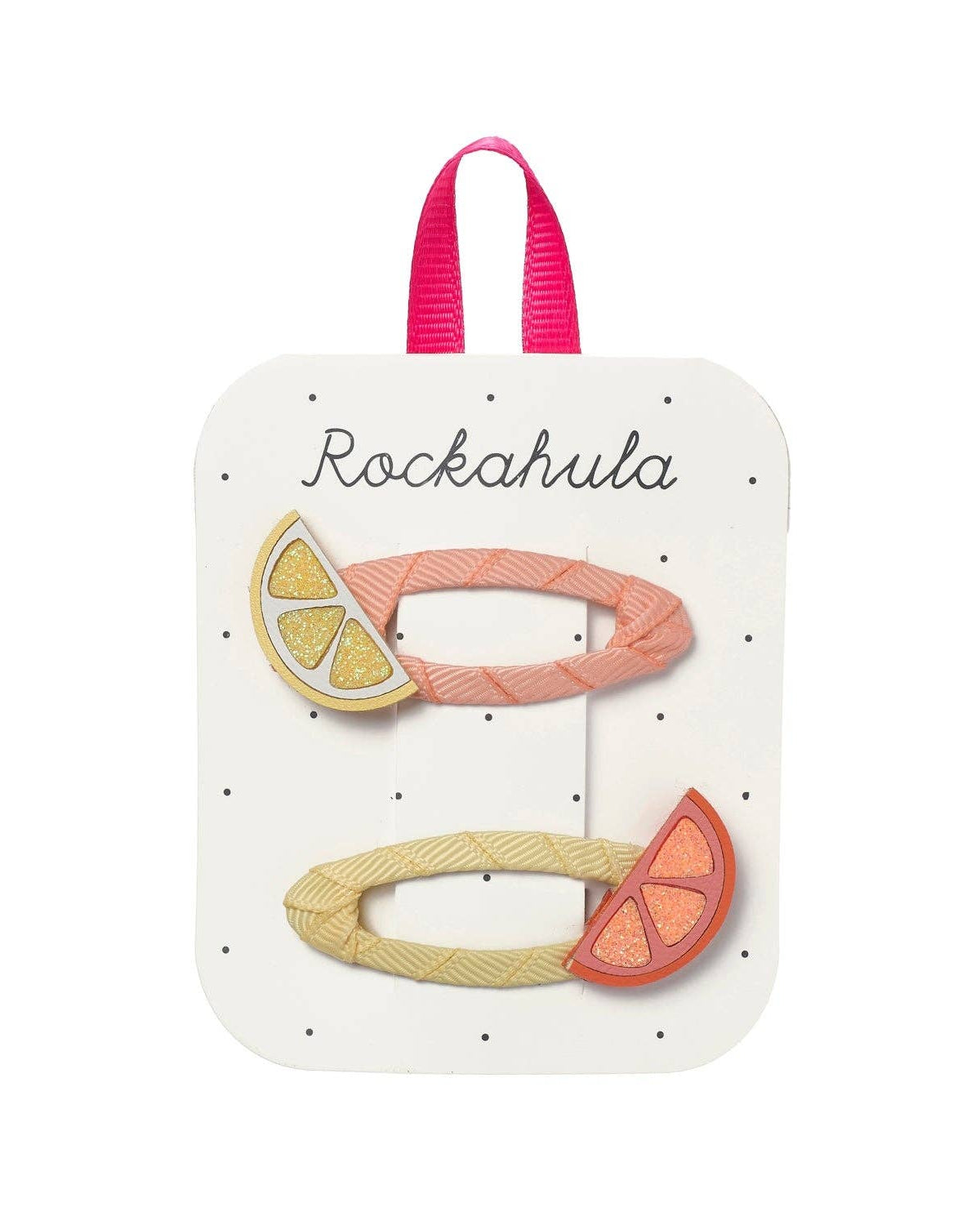Citrus Slice Glitter Clips