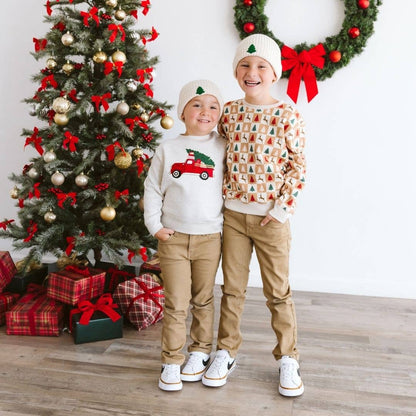 Christmas Truck Patch Sweatshirt