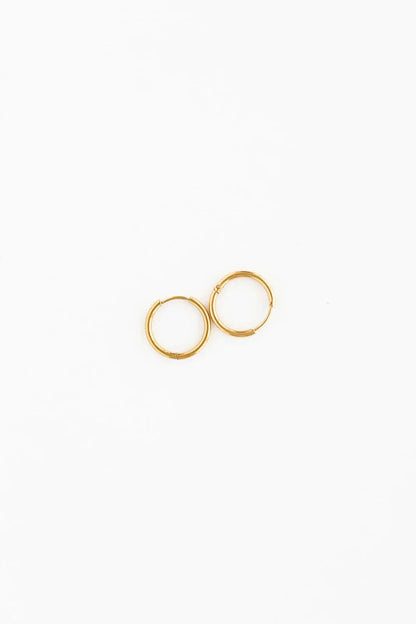 Endless Hoop Thin Gold
