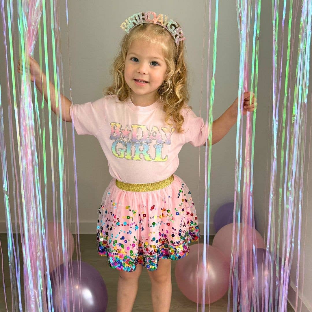 Pastel Rainbow Birthday T-Shirt