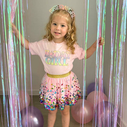 Pastel Rainbow Birthday T-Shirt