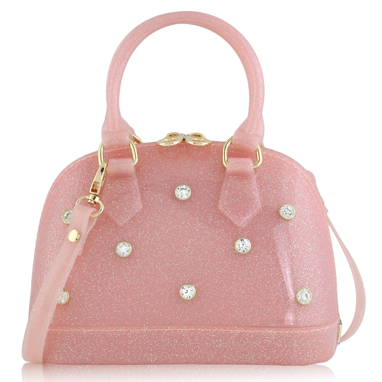 Light Pink Rhinestone Cate Purse