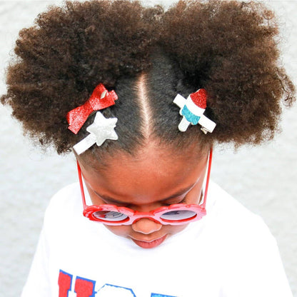 Patriotic Pop Clip Set - Fourth of July - Kids Hair