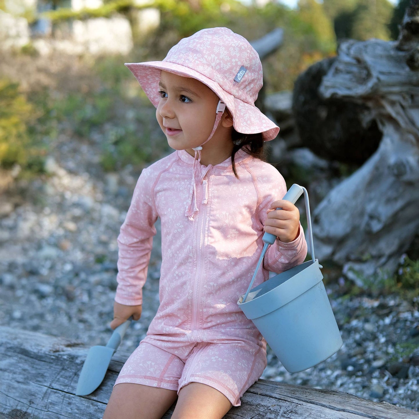 Pink Prairie Cotton Floppy Sun Hat
