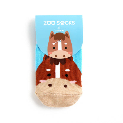 Horse Zoo Baby Animal Socks Horses