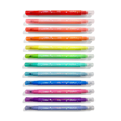 Sparkle Glittery Color Changing Markers (Set of 12)