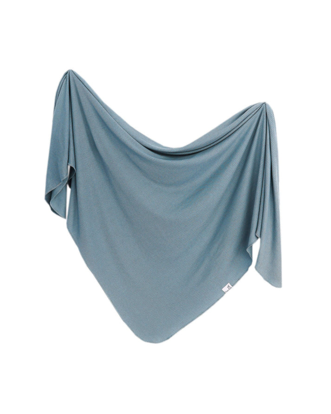 Rib Knit Swaddle Blanket - Atlantic
