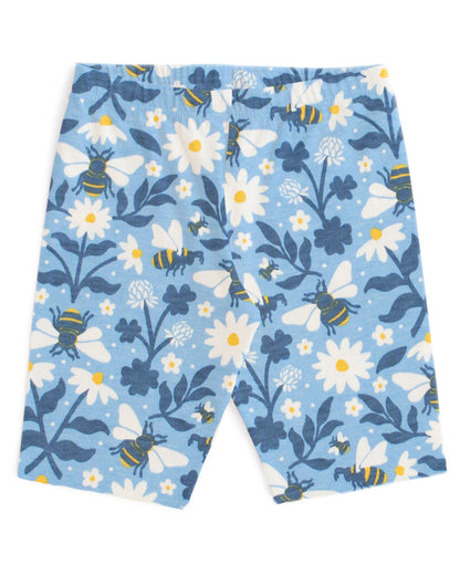 Bike Shorts- Bees Blue