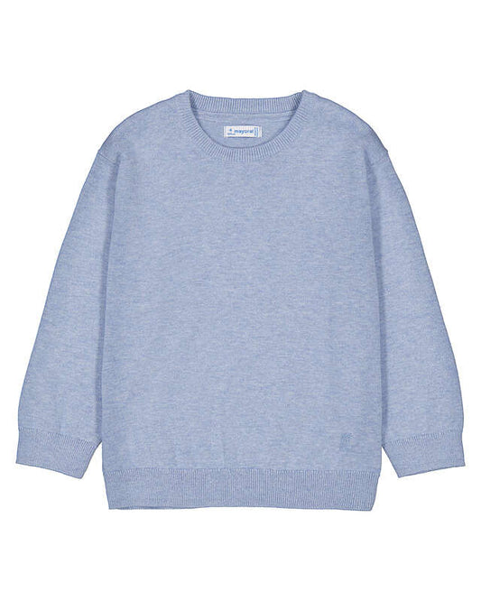 Basic Cotton Jumper W/Round- Vivid Rain