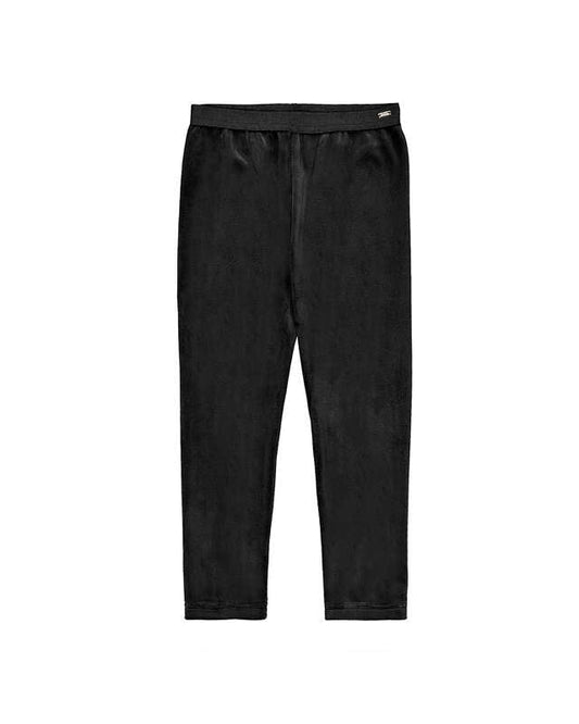 Basic Velvet Leggings- Black