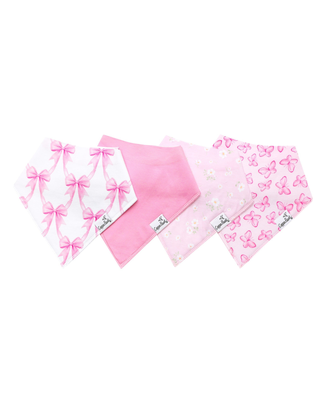 Copper Pearl Bibs- Bow My Gosh