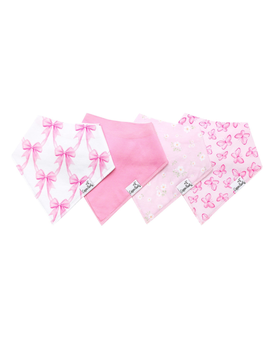 Copper Pearl Bibs- Bow My Gosh