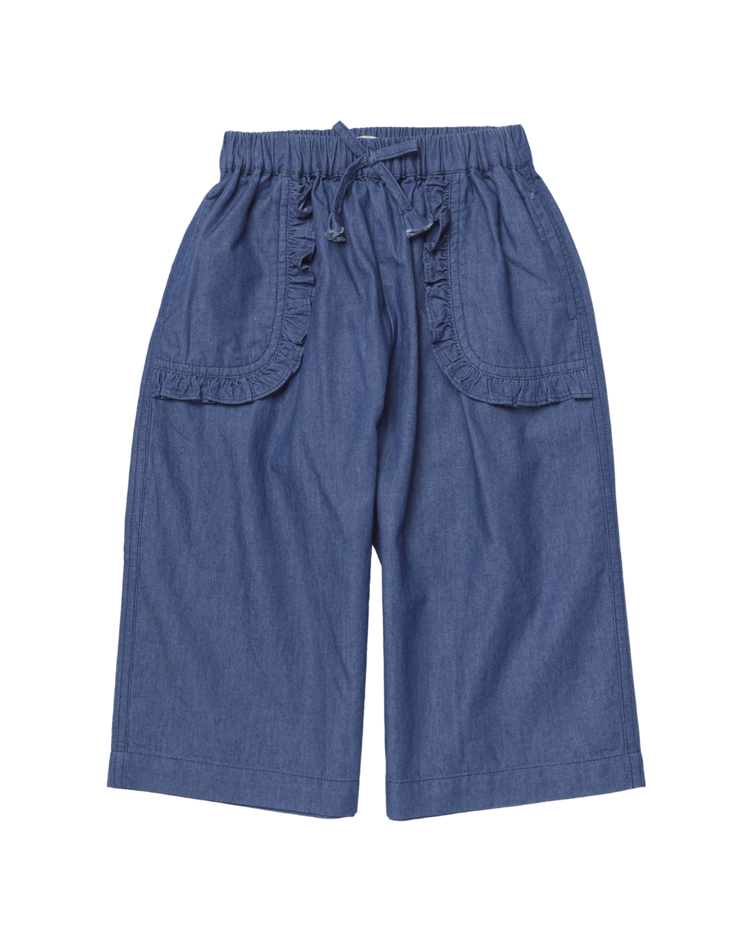 Bailey Ruffle Pants- Chambray