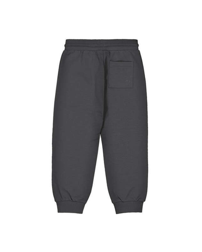 Basic Cuffed Fleece Trousers- Blackboard