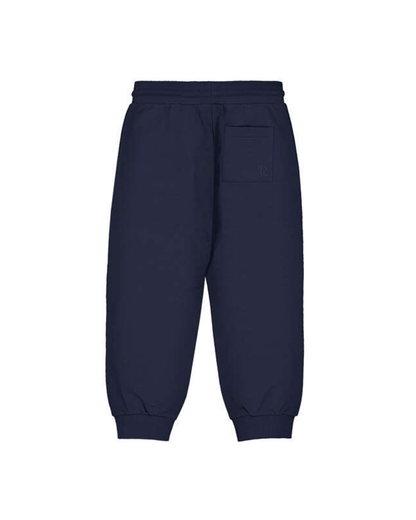 Basic Cuffed Fleece Trousers- Navy