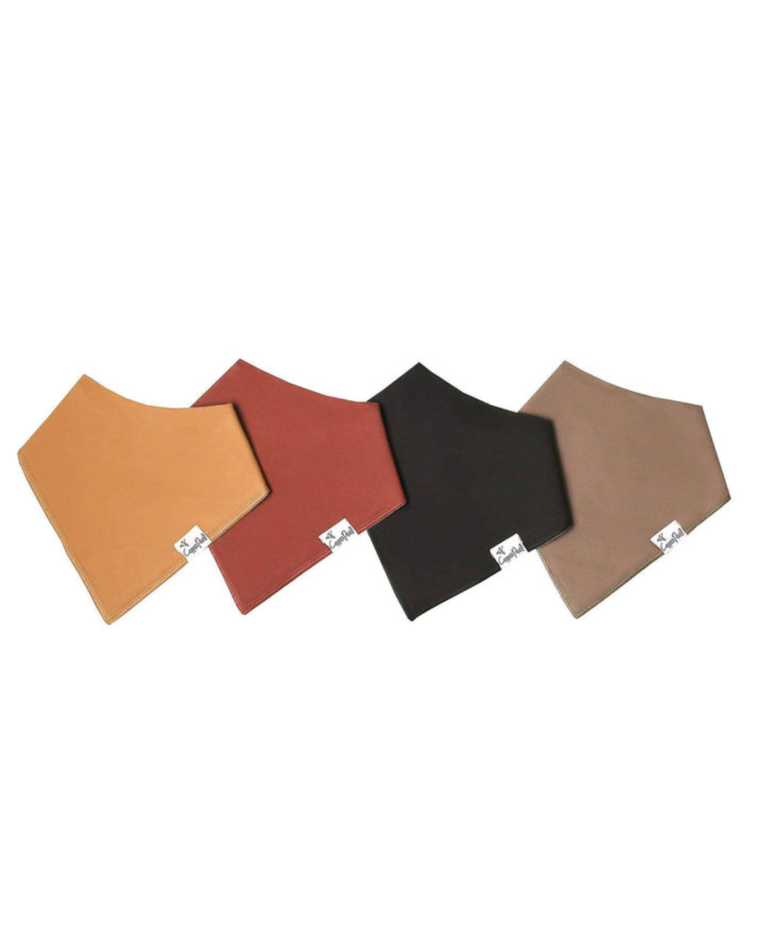 4 Pack Baby Bandana Bibs - Dune