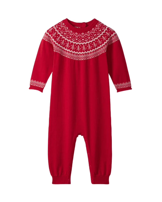 Fair Isle Sweater Romper